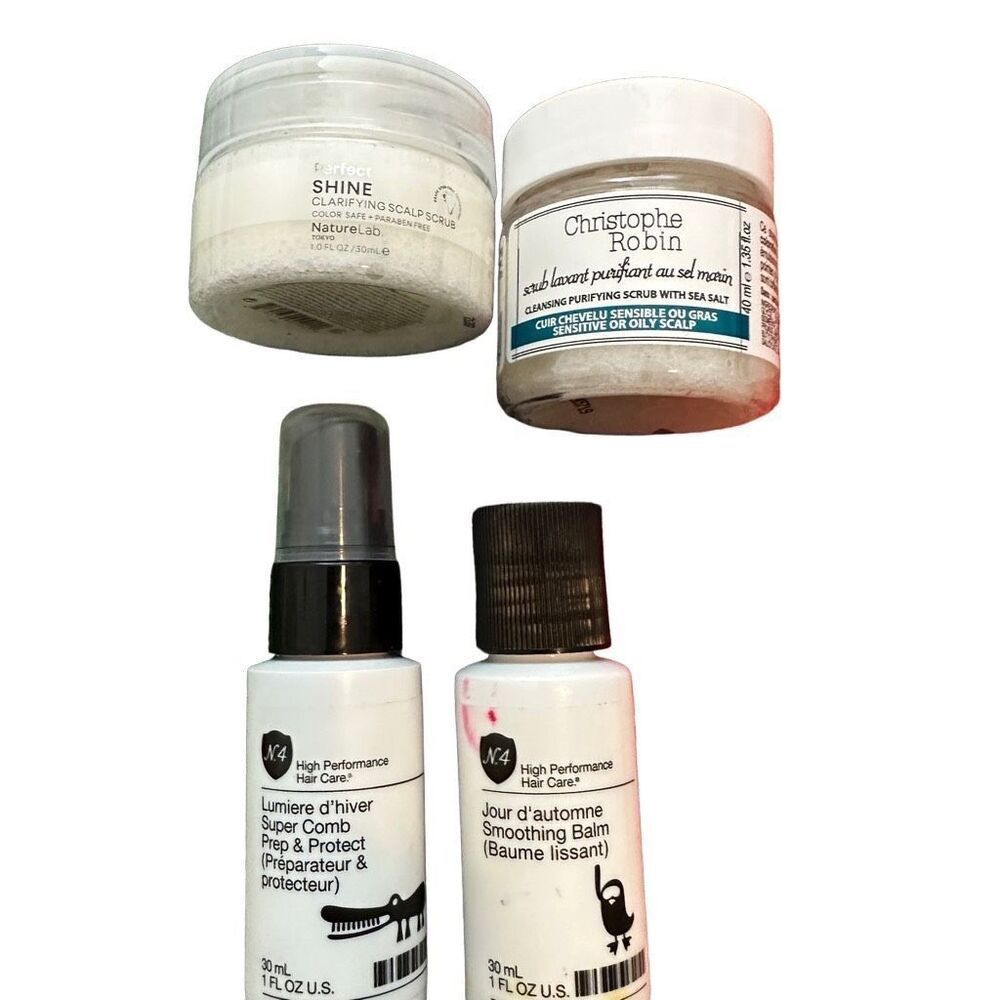 Set of 4 hair samples - Christophe Robin, Nature Lab, High Performance